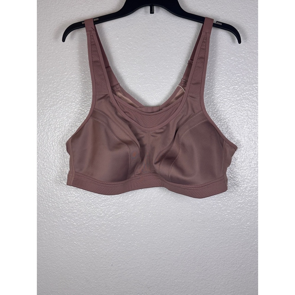 Wingslove Womens Front Closure High Impact Sports Bra Mauve 48B Full Coverage